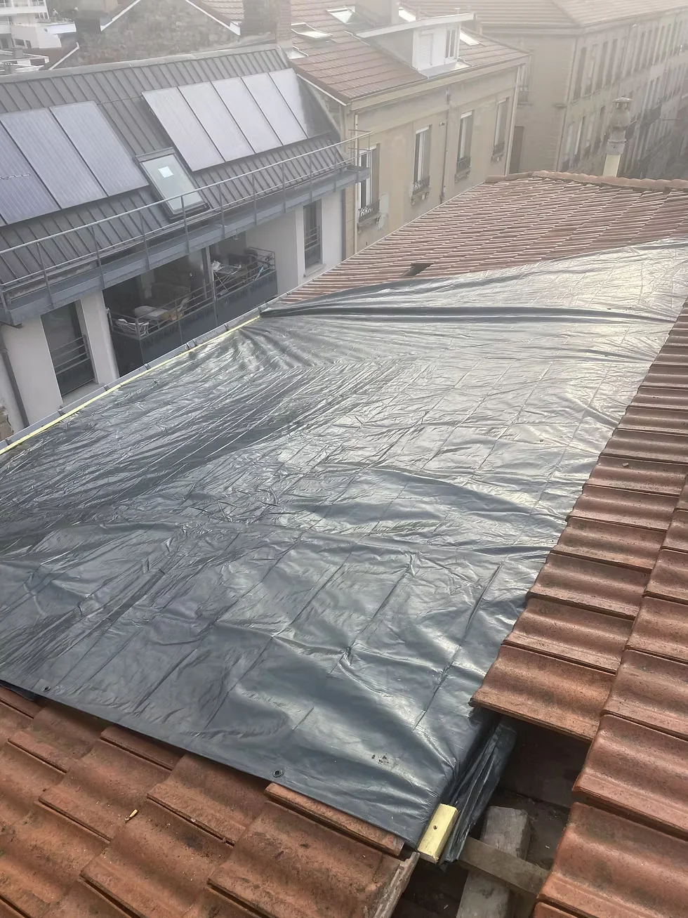 Bâchage de toiture urgence Ivry-sur-Seine